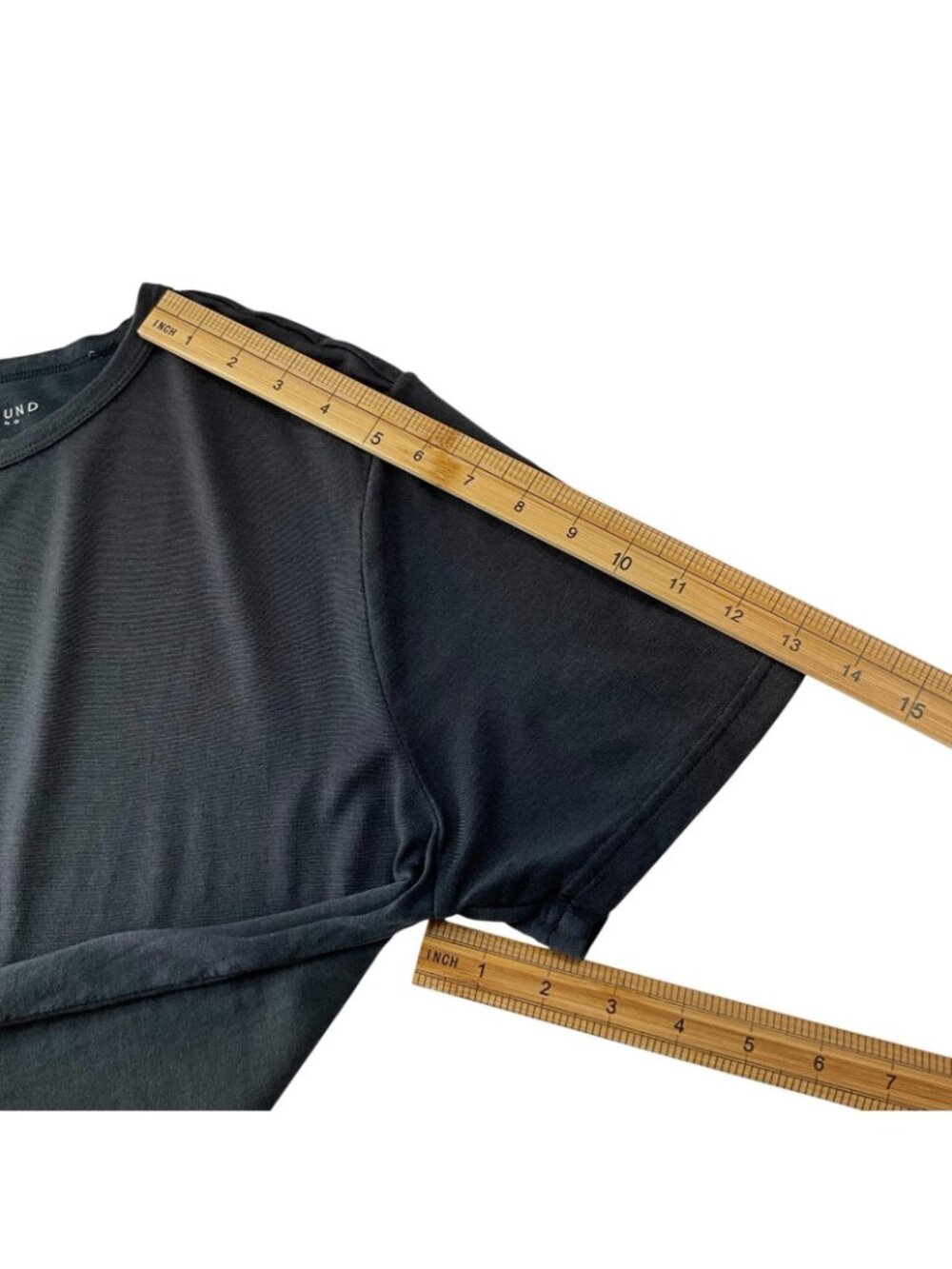 Unbound Merino Tee Shirt Mens Large Black 100% Merino Wool Crew Neck Tagless - Picture 8 of 10